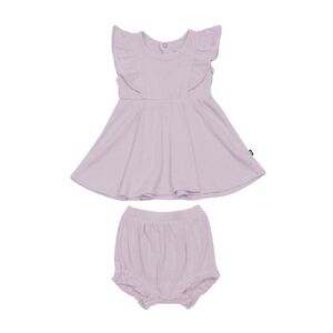 Kyte Baby | Ribbed Peplum Dress Set in Wisteria
